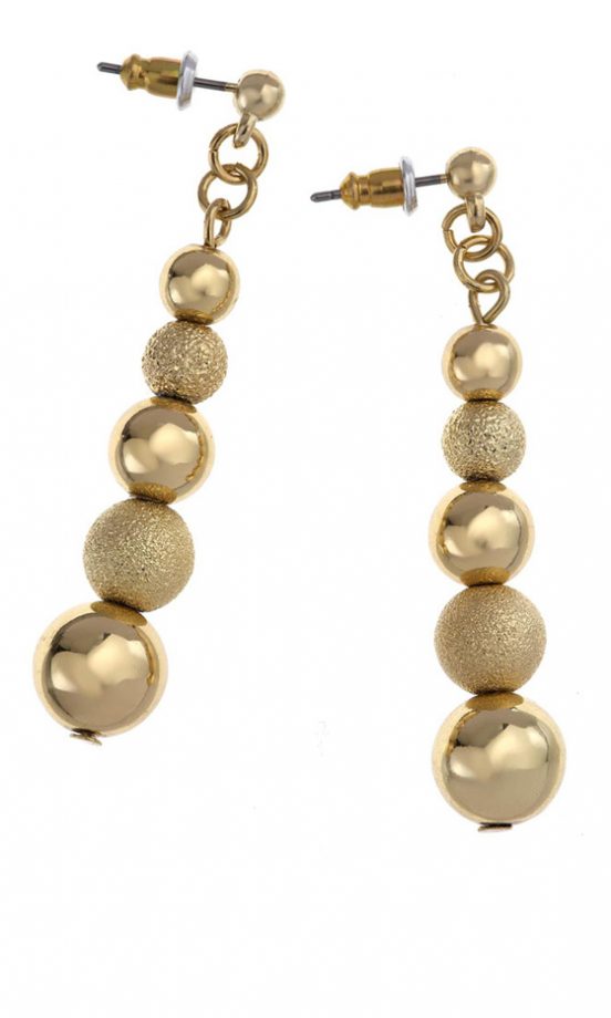 Wallis Gold Metal Ball Earrings, £10
