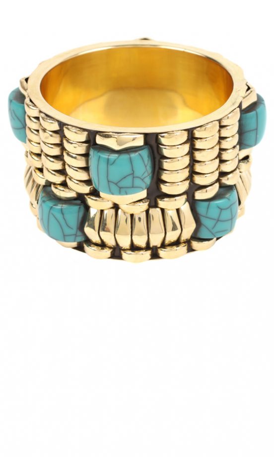 Asos Statement Bangle With Turquoise, £12