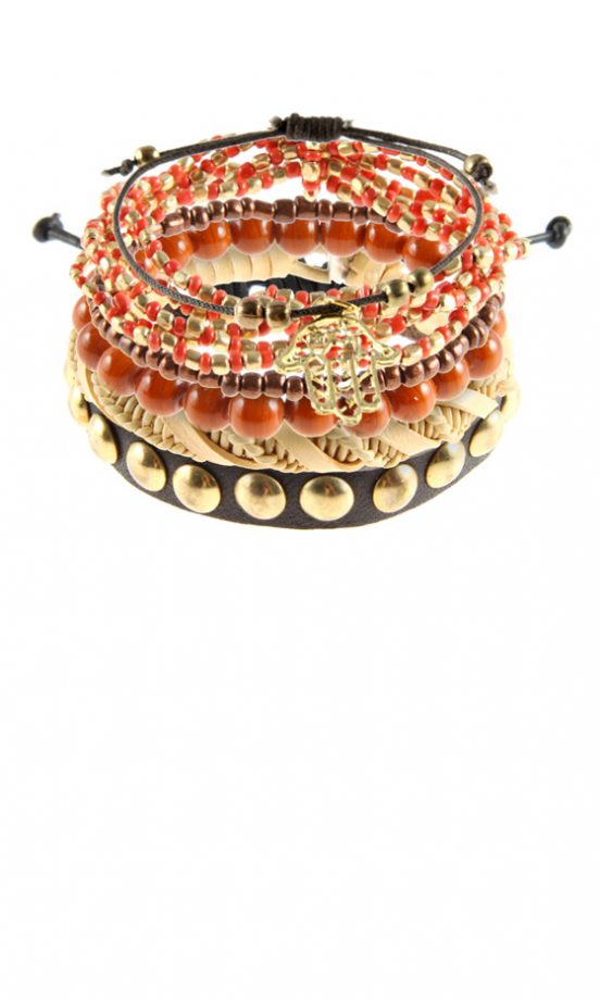 Asos Multi Pack Of Natural Coloured Bracelets, £12
