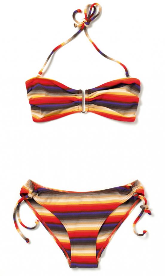 Accessorize Mulit-Coloured Stripe Bikini, £28. In Stores Only