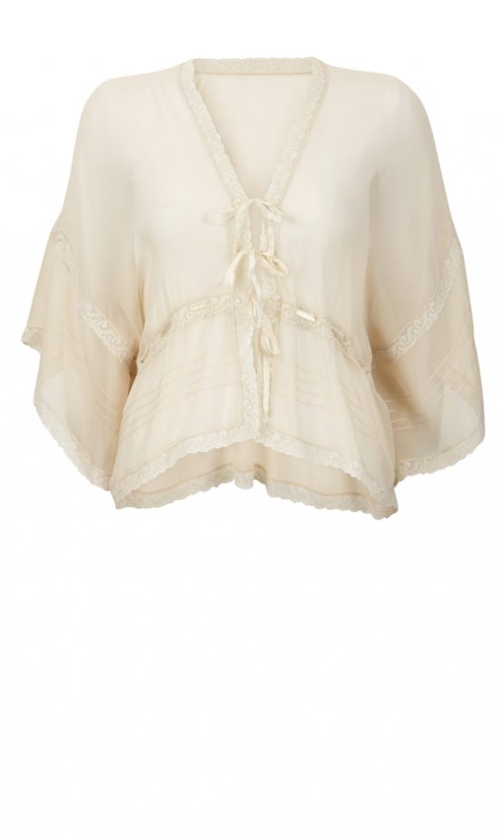 Kate Moss Topshop Cream Blouse, £50