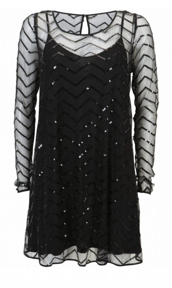 Kate Moss Topshop Sequin Black Dress, £85