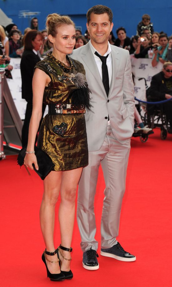 Diane Kruger Wearing Lanvin, With Joshua Jackson At The National Movie Awards, London, 2010