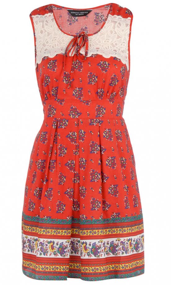 Dorothy Perkins Red Folk Print Tunic, £30