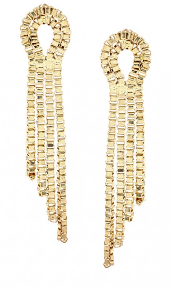 ASOS Looped Box Chain Drop Earrings, £6