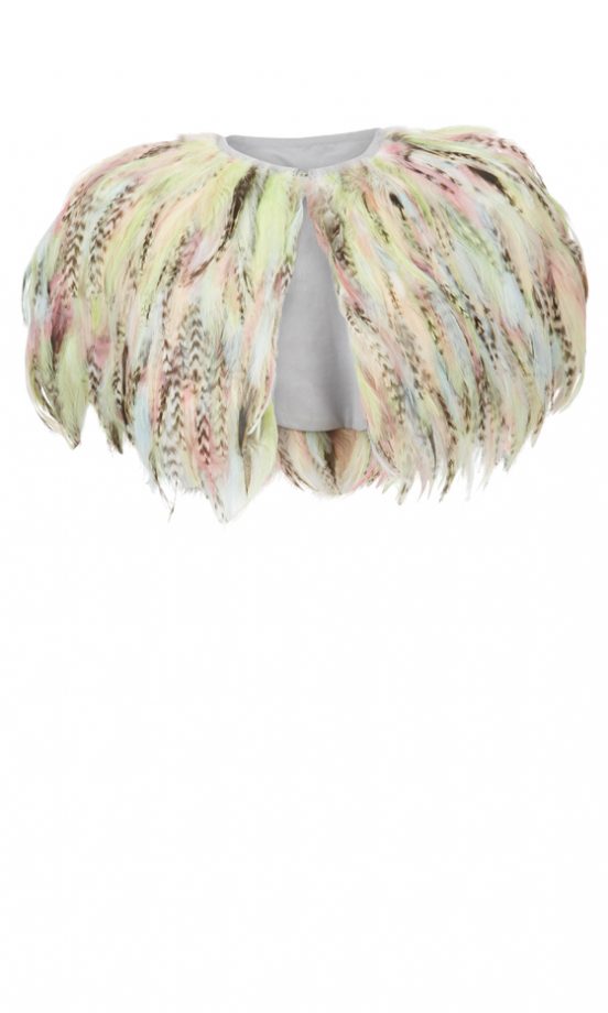 Kate Moss Topshop Feather Cape, £85