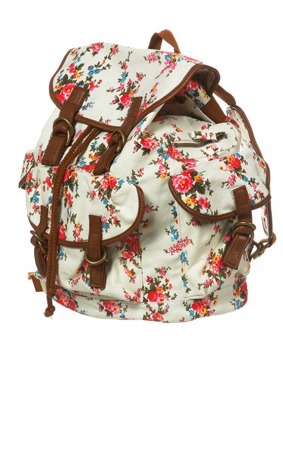 Topshop Floral Canvas Backpack, £36