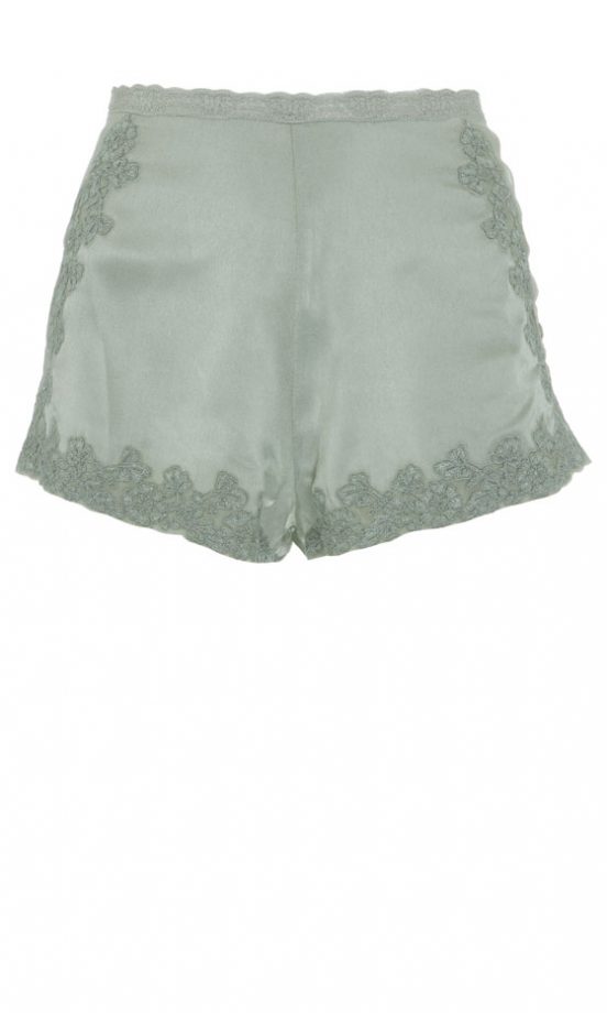 Kate Moss Topshop Lace And Silk Bed Shorts, £30