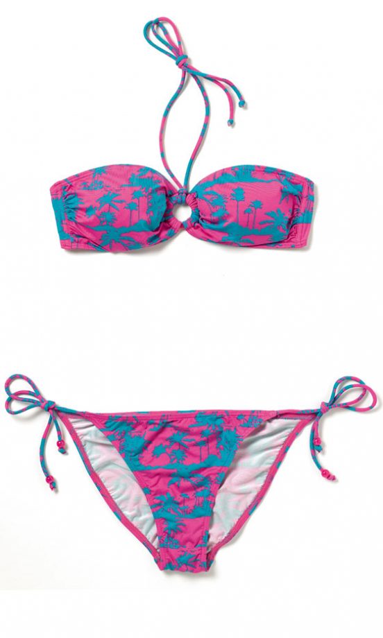 Matalan Blue & Pink Tie Bikini, £9