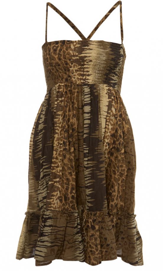 Miss Selfridge Traditional Animal Bandeau Dress, £20