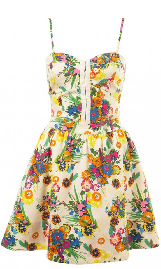 Shop The Trend: ‘50s-Style Dresses - Floral Dress, Miss Selfridge, £38