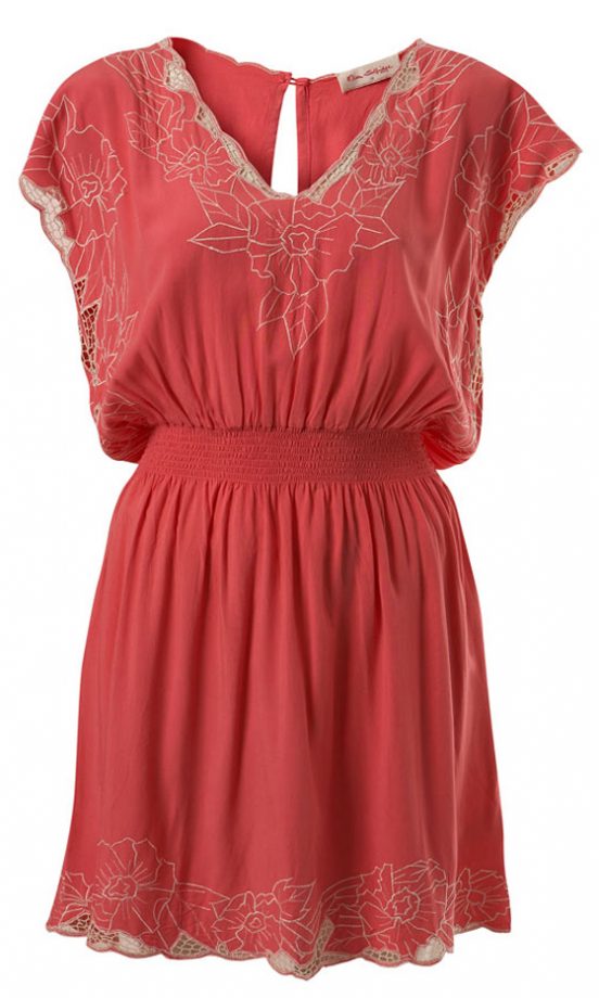 Miss Selfridge Coral Open Back Dress, £45