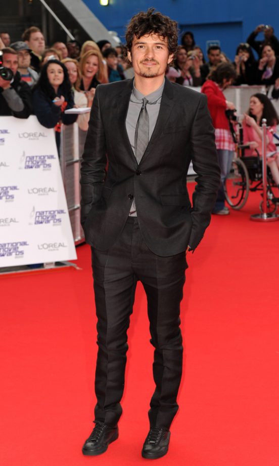 Orlando Bloom Wearing Burberry At The National Movie Awards, London, 2010