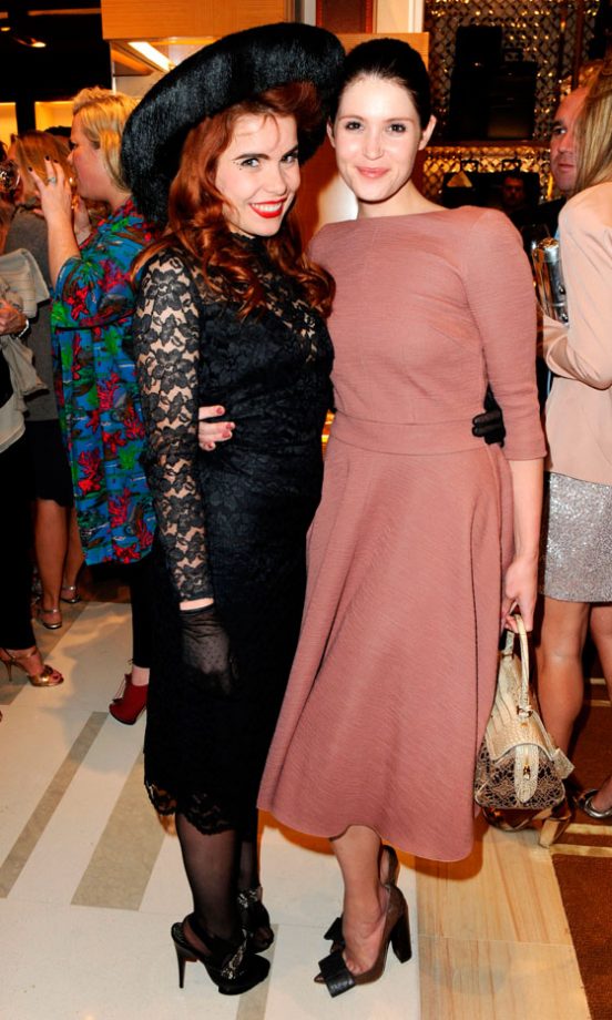 Paloma Faith And Gemma Arterton At The Louis Vuitton Maison Store Opening, London, 2010