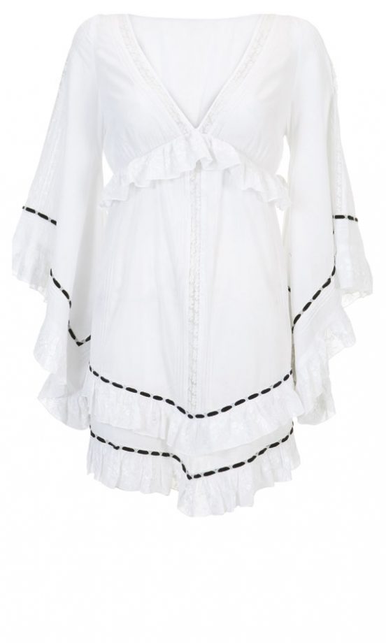 Kate Moss Topshop Lace Peasant Dress, £70