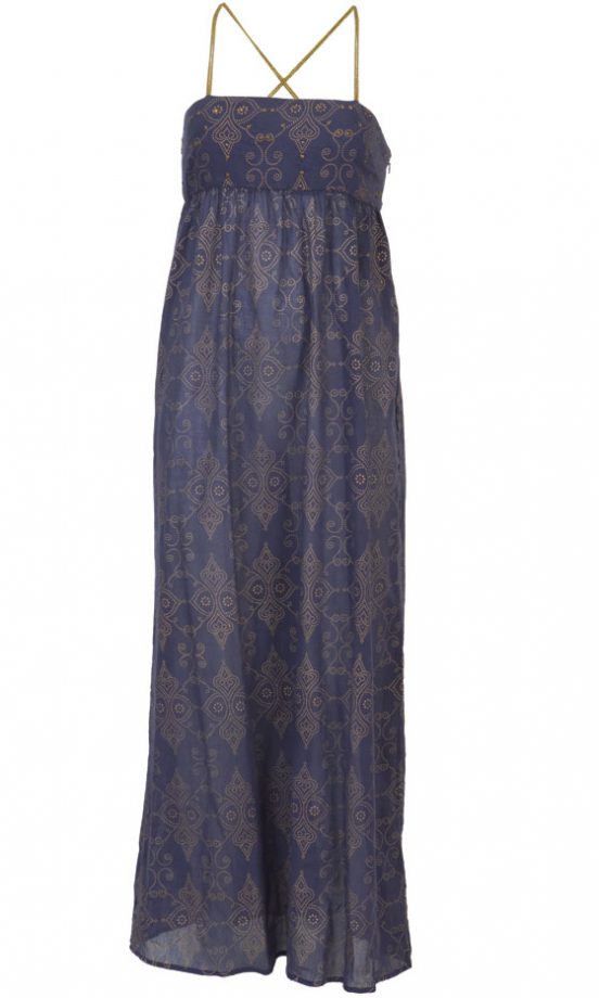 Kate Moss Topshop Purple Print Maxi Dress, £85