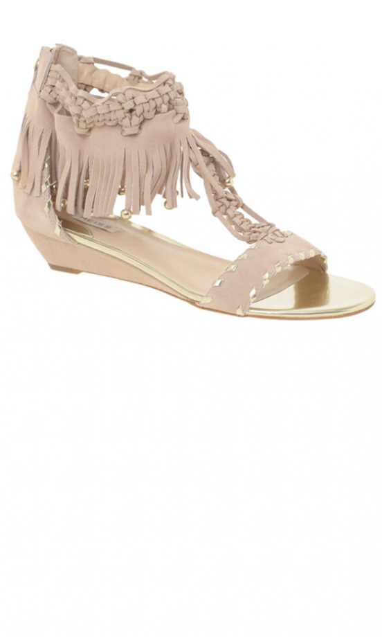 Reiss Smyles Macrami And Fringed Sandal, £129