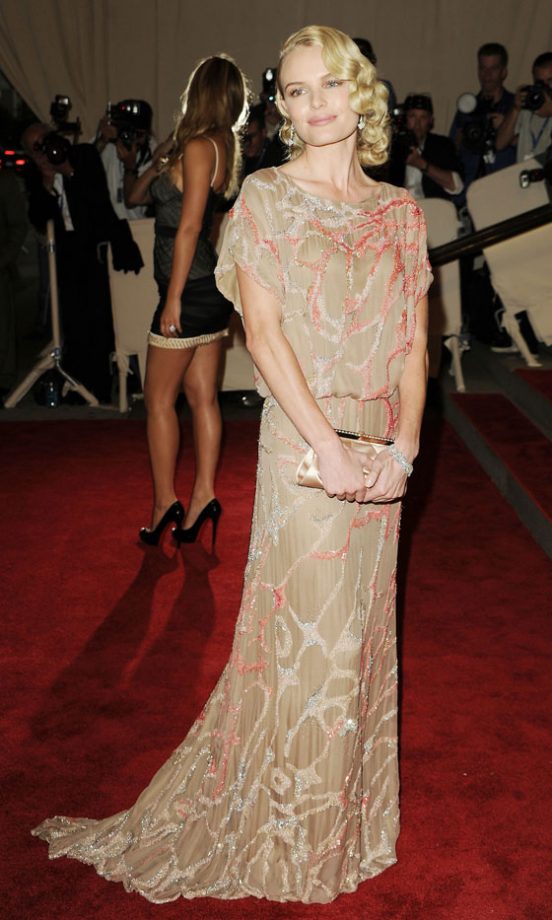 Kate Bosworth Wearing A Nude Dress By Valentino Couture At The Costume Institute Gala, 2010