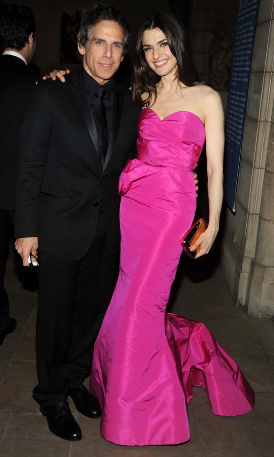 Ben Stiller and Rachel Weisz Wearing A Pink Dress At The Costume Institute Gala, 2010