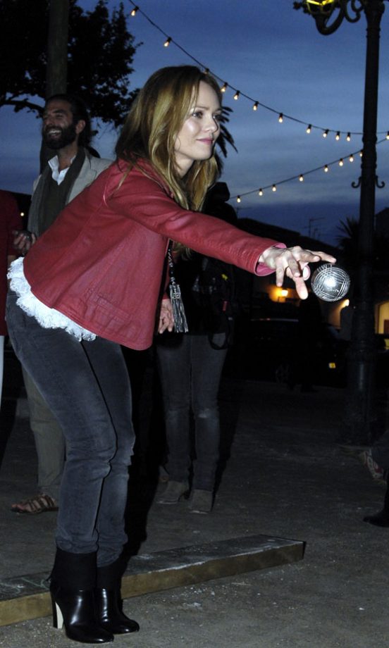 Vanessa Paradis Plays Boules At The Chanel Party In St Tropez , 2010
