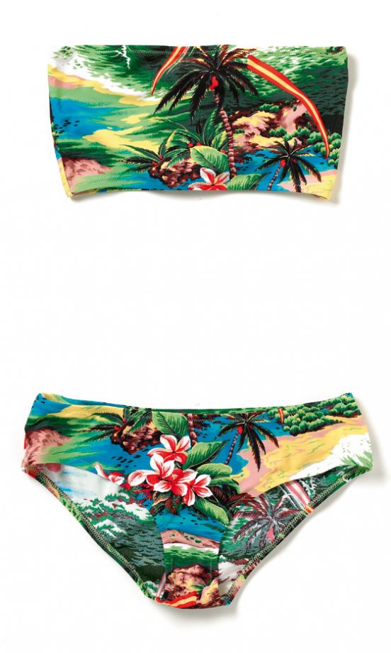 Topshop Hawaii Scene Bandeau Bikini, £28