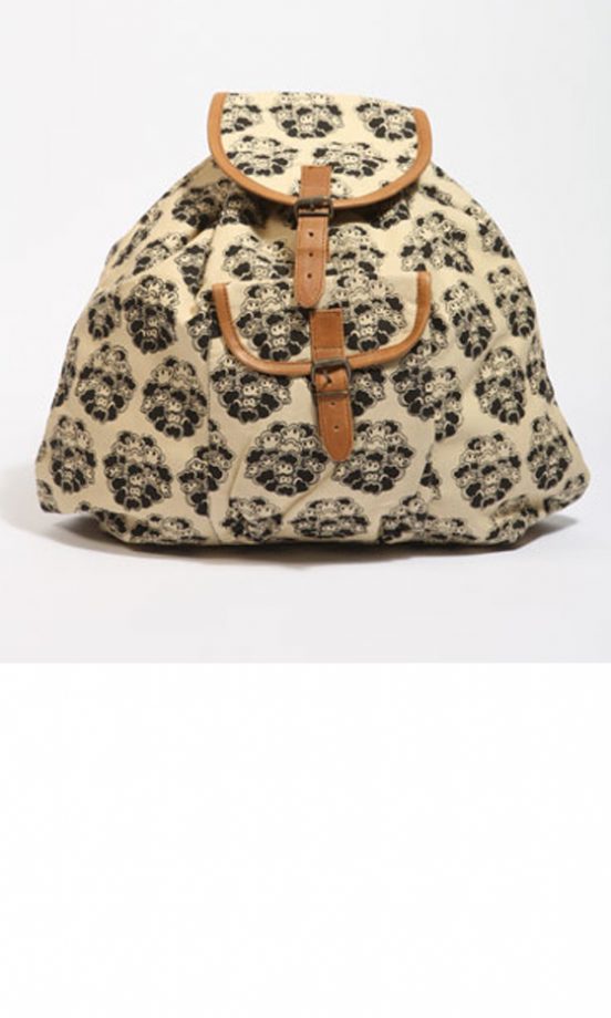 Kate Sheridan Cloud Print Canvas Rucksack At Urban Outfitters, £65