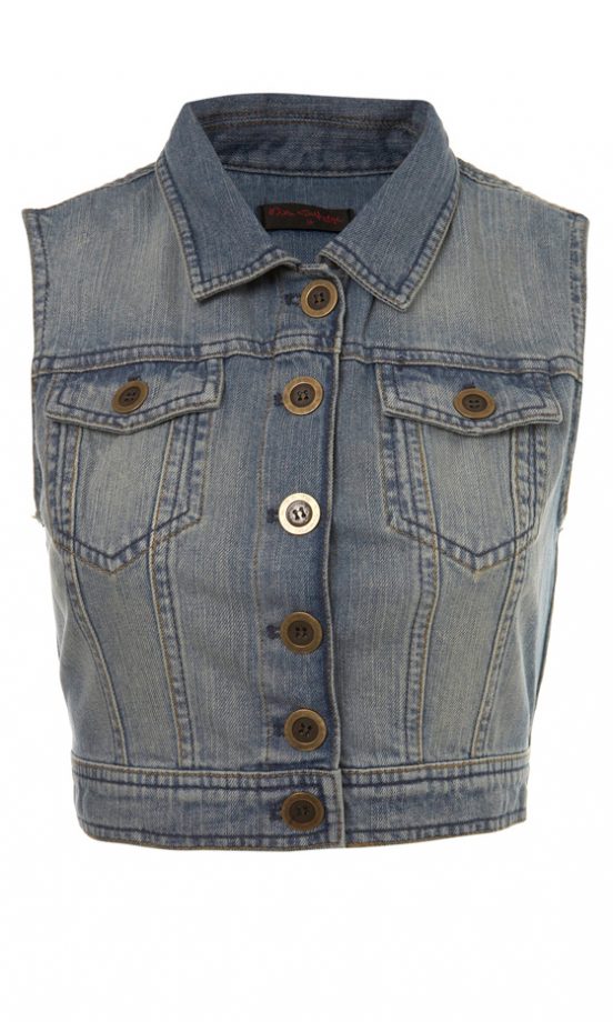 Miss Selfridge Crop Sleeveless Gillet Jacket, £35