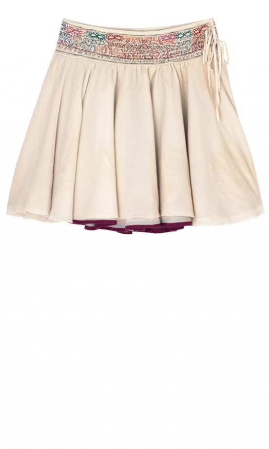 All Saints Cream Skirt, £85