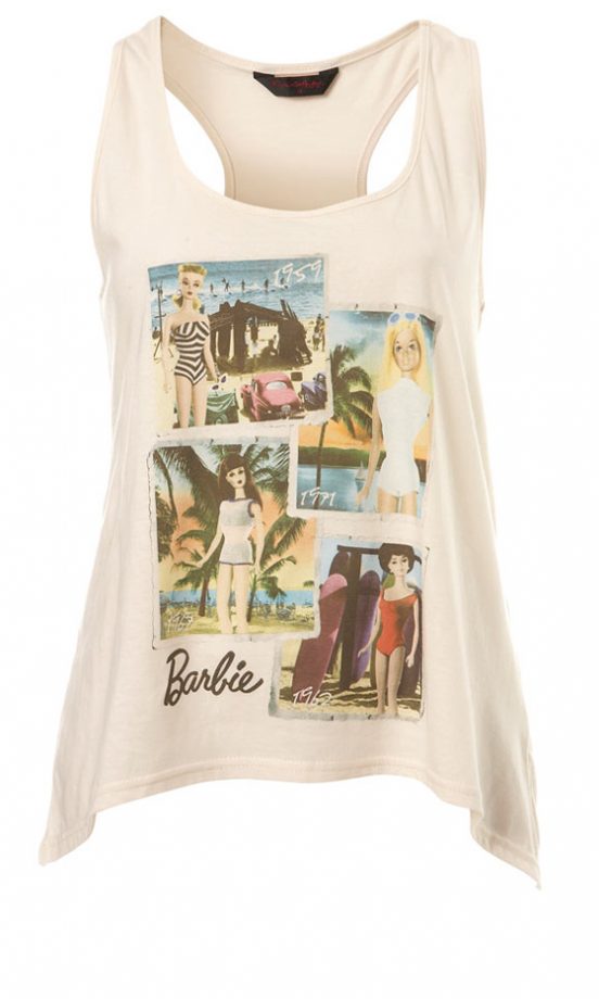 Miss Selfridge White Barbie Polaroid Vest, £18