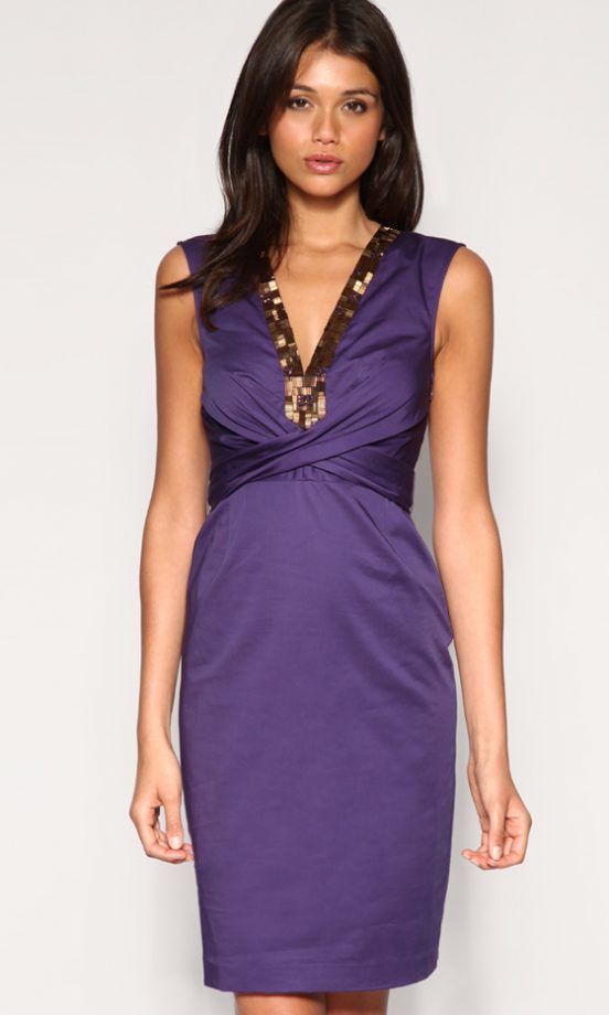 Ted Baker At Asos Petalum Embellished Fitted Dress, £149