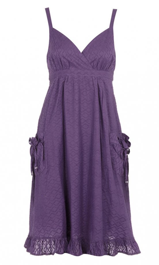 Dorothy Perkins Purple Cotton Babydoll Dress, £30