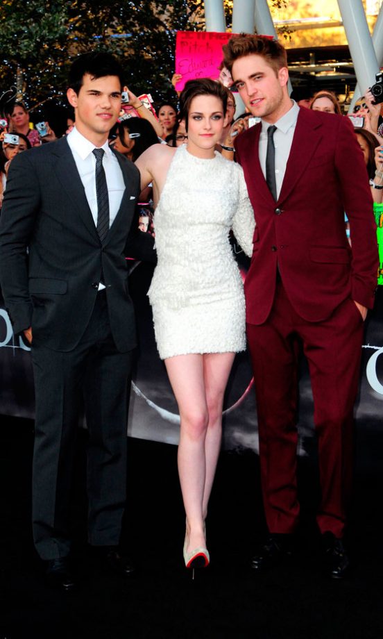 Kristen Stewart And Robert Pattinson With Taylor Lautner At The Eclipse Premiere In LA, 2010