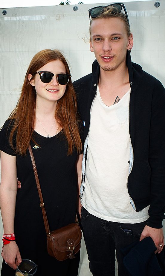 Bonnie Wright and Jamie Campbell Bower At The Isle Of Wight Festival, 2010