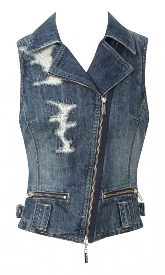 Karen Millen Denim Gilet, £150