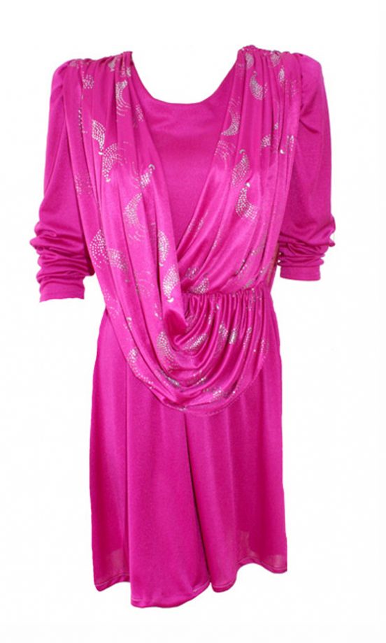 Layla Pink Drape Dress At Its Vintage Darling, £55