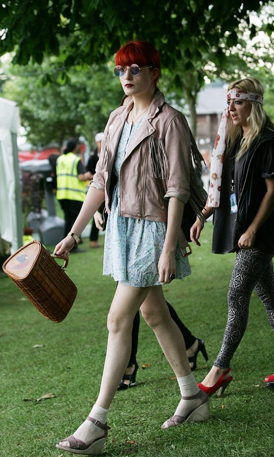 Florence Welch Backstage At The Isle Of Wight Festival, 2010