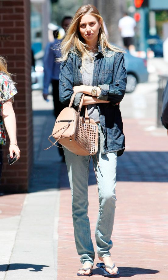Whitney Port Rocks A Double Denim Look In LA, 2010