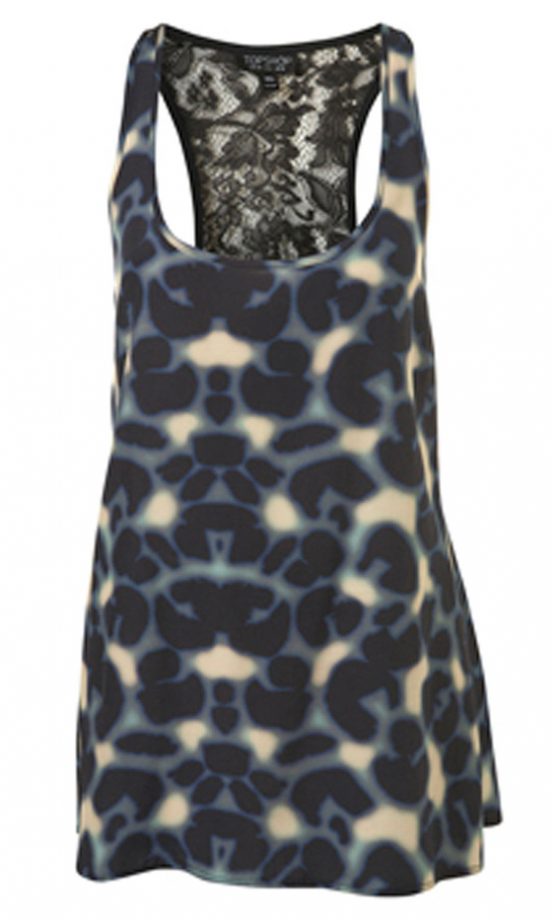 Topshop Blotchy Lace Open Back Vest, £35