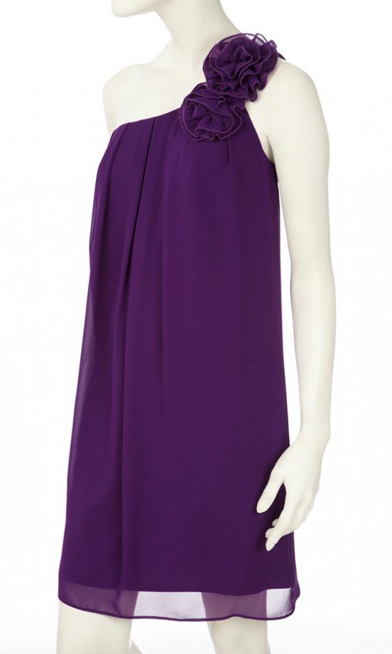 Wallis Purple One Shoulder Dress, £45