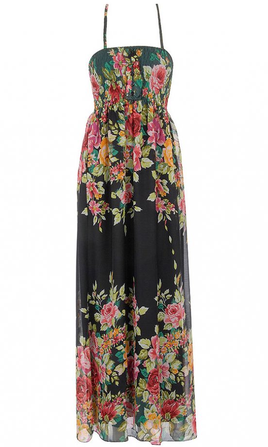 Lila Black Chiffon Maxi Dress, £30
