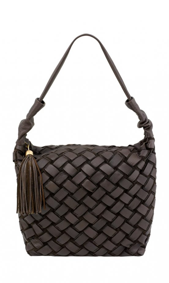 Autograph Leather Weave Shoulder Bag, £99