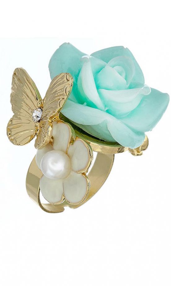 Miss Selfridge Flower Garden Ring, £8
