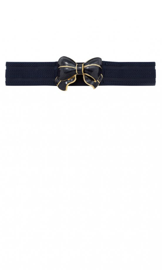 Topshop Enamel Bow Elastic Belt, £22