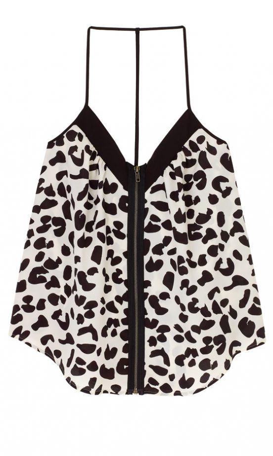 Silence + Noise Zip Through Animal Cami, £38