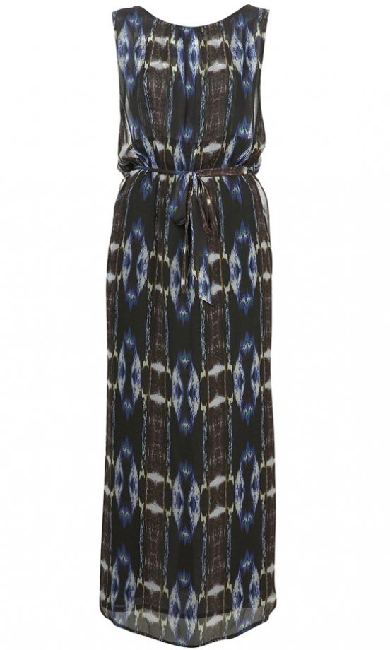 Topshop Dark Techno Maxi Dress, £60