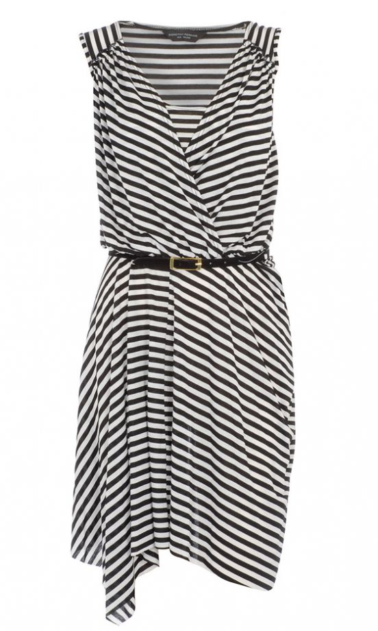 Dorothy Perkins Black And White Drape Dress, £30