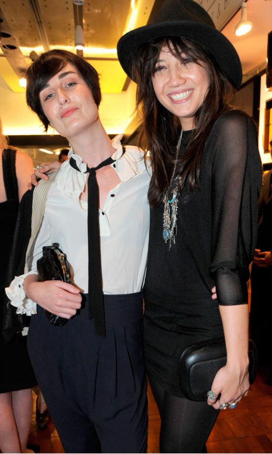 Erin O'Connor And Daisy Lowe At The Marc Jacobs Bang Fragrance Launch, Harvey Nichols, 2010