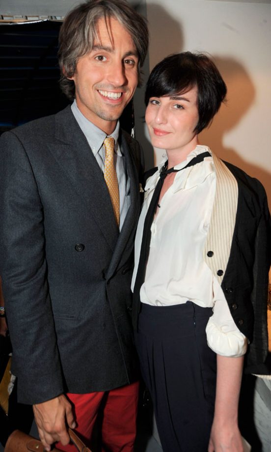 George Lamb With Erin O'Connor At The Marc Jacobs Bang Fragrance Launch, Harvey Nichols, 2010