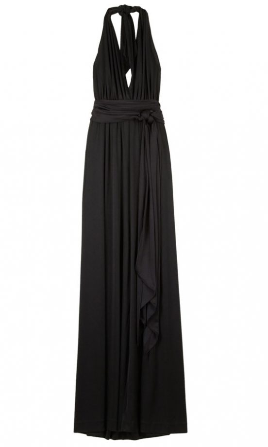 Halston Heritage Jet Iconic Full Length Halter Dress, £302