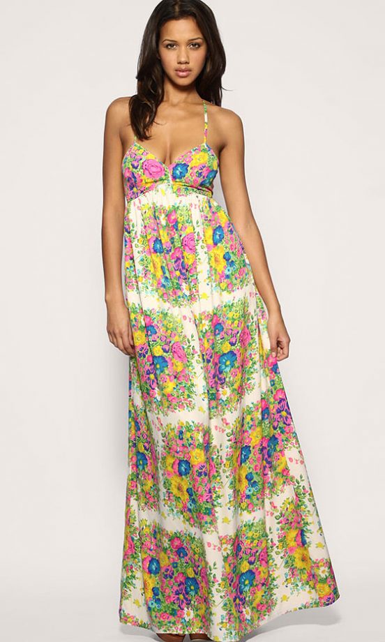 Asos Bright Floral Maxi Dress, £55